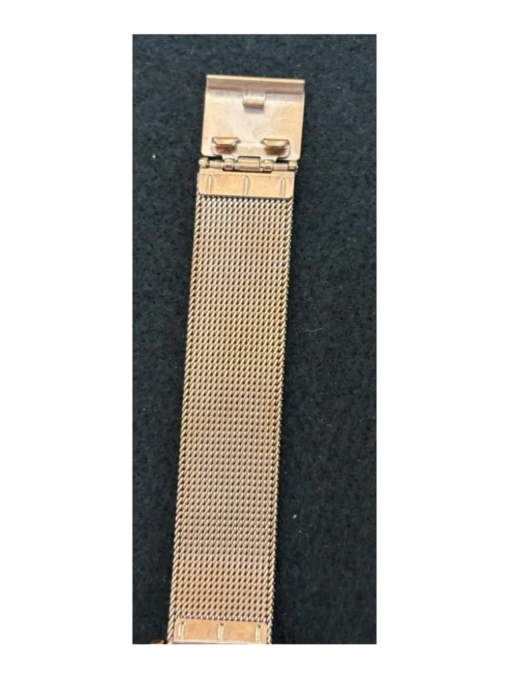 NWOT** Anthropologie BREDA Joule Mesh Watch in Rose Gold  **Needs Battery